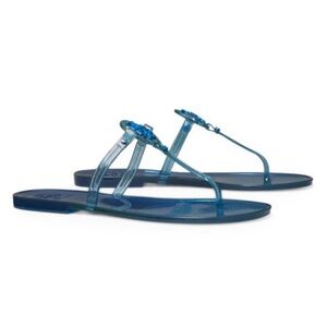 TORY BURCH Mini Miller Flat Thong  Sandals Dark Blue size 7